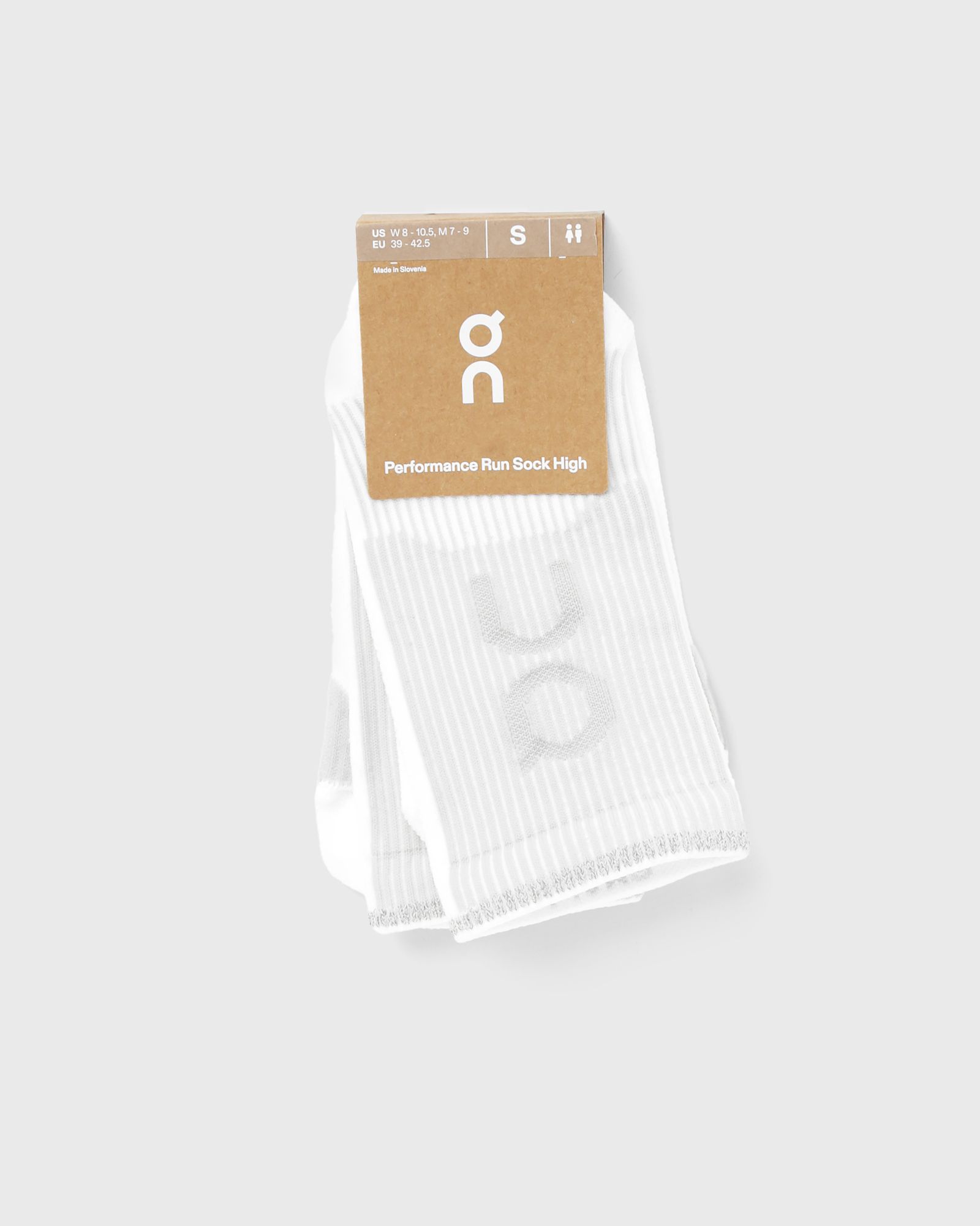On Performance Run Sock High, white