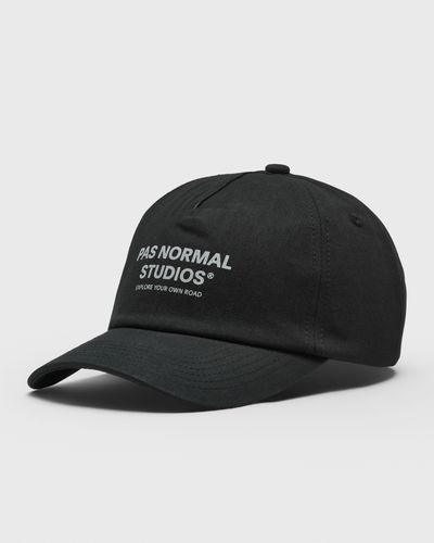 Pas Normal Studios Off-Race Cotton Cap, black
