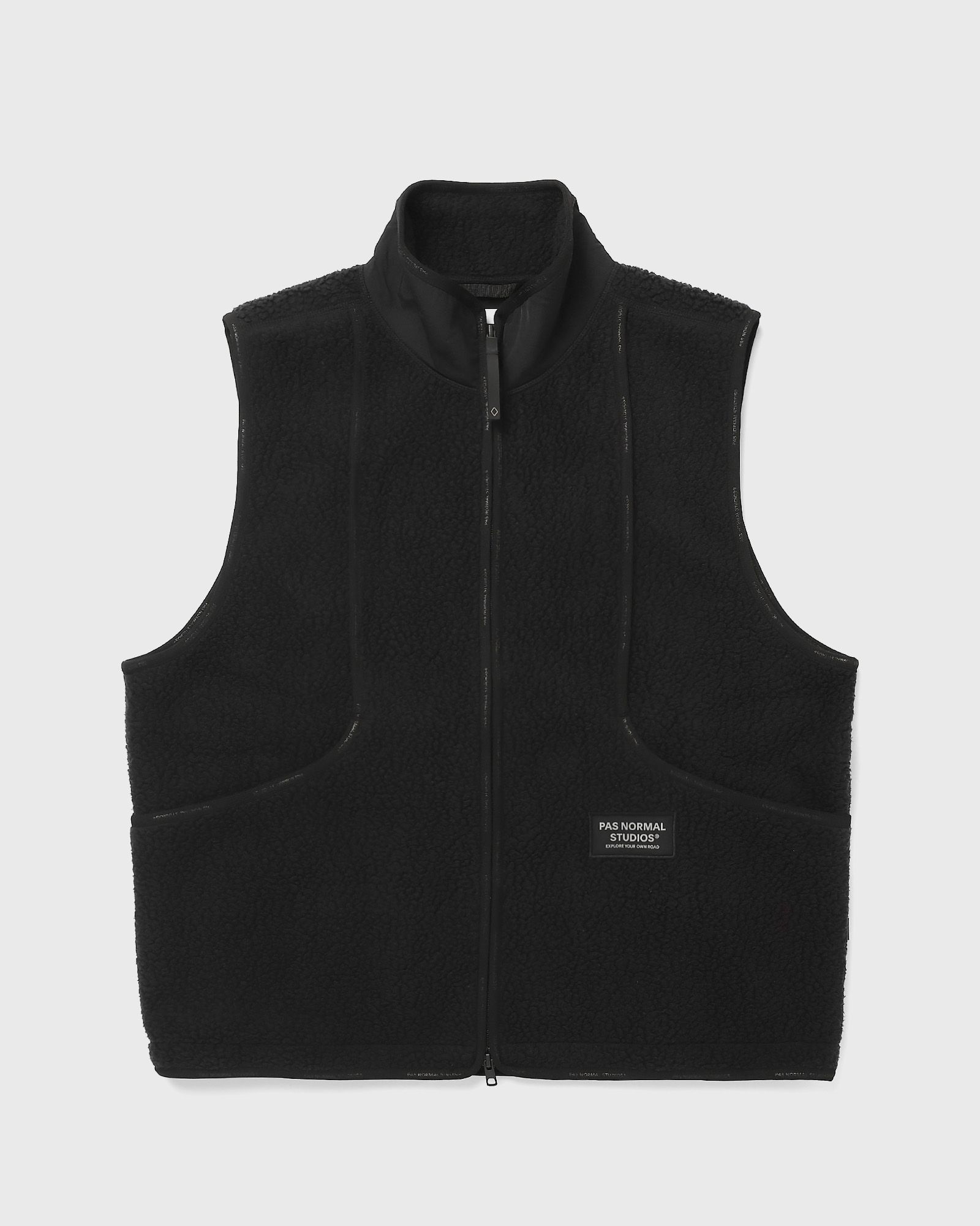 Pas Normal Studios Off-Race Pile Fleece Vest, black