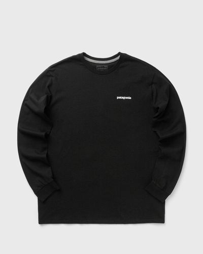 Patagonia Long-Sleeved P-6 Logo Responsibili-Tee, black