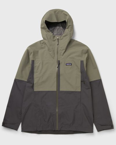 Patagonia M's Boulder Fork Rain Jkt, green|grey