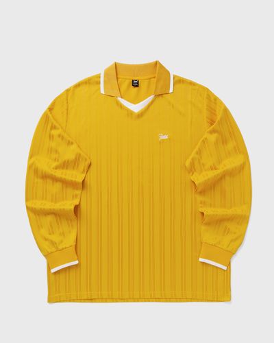 PATTA Jacquard Striped Long Sleeve Jersey, gold