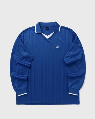 PATTA Jacquard Striped Long Sleeve Jersey, blue