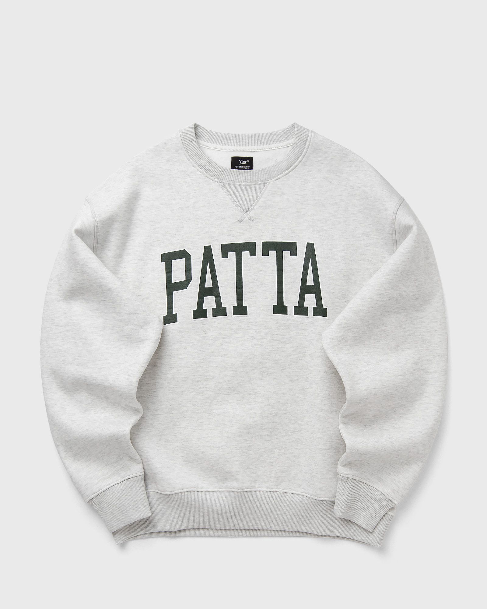 PATTA Patta Arc Logo Crewneck Sweater, grey