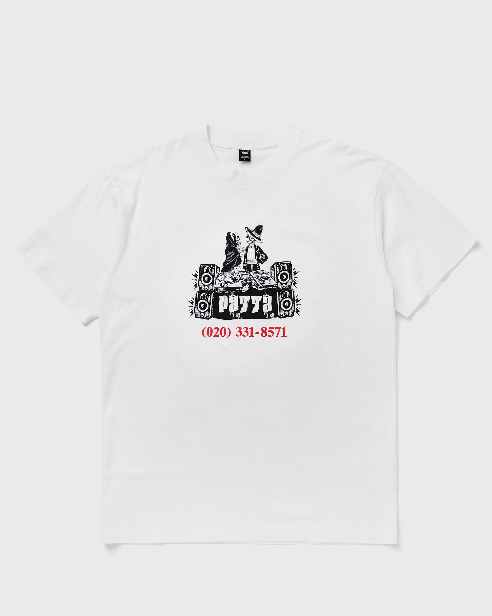 PATTA Patta DJ Skully T-Shirt, white
