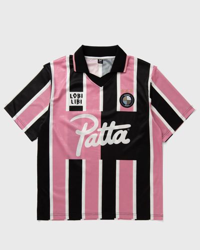 PATTA Patta Stripe Football Jersey, black|pink