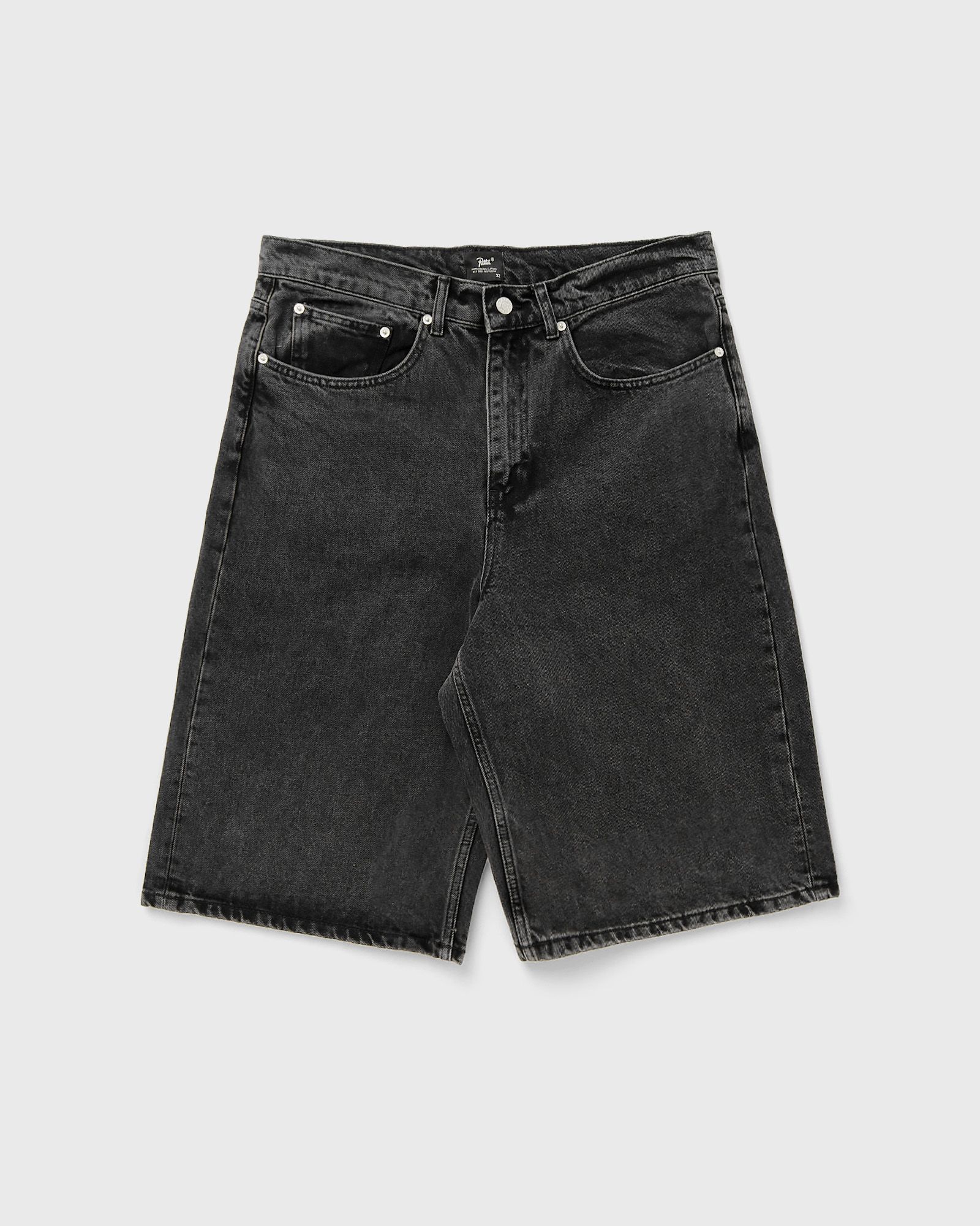PATTA Patta Whiskers Denim Shorts (Black), black