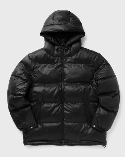 PATTA Quilted Script Logo Puffer Jacket, black