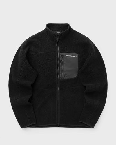 Peak Performance NatureRush Pile Zip Jacket, black