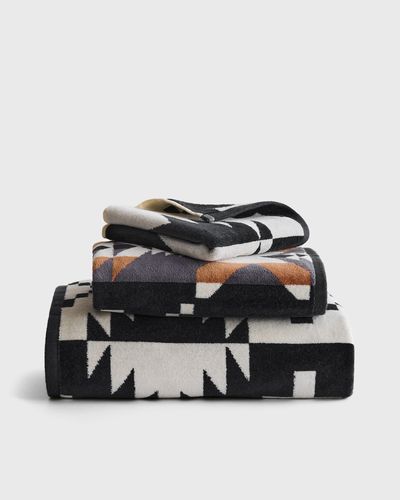 Pendleton 3 PIECE TOWEL SET, black|multi