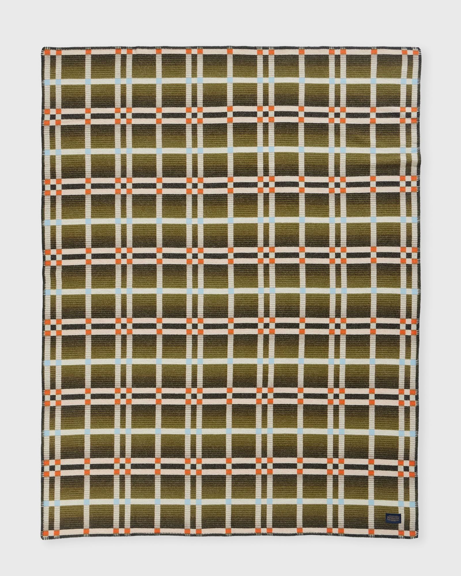 Pendleton FOUR SQUARE THROW, green|beige
