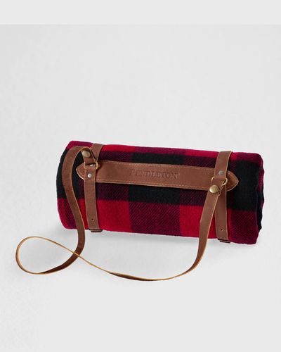 Pendleton MOTOR ROBE WITH CARRIER, black|red