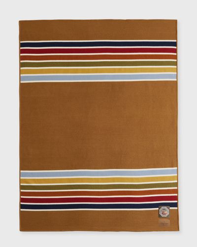 Pendleton NATIONAL PARK THROW WITH CARRIER, brown