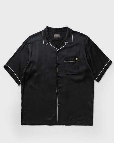 Pendleton PIPING EMB OPEN COLLAR SHIRT, black