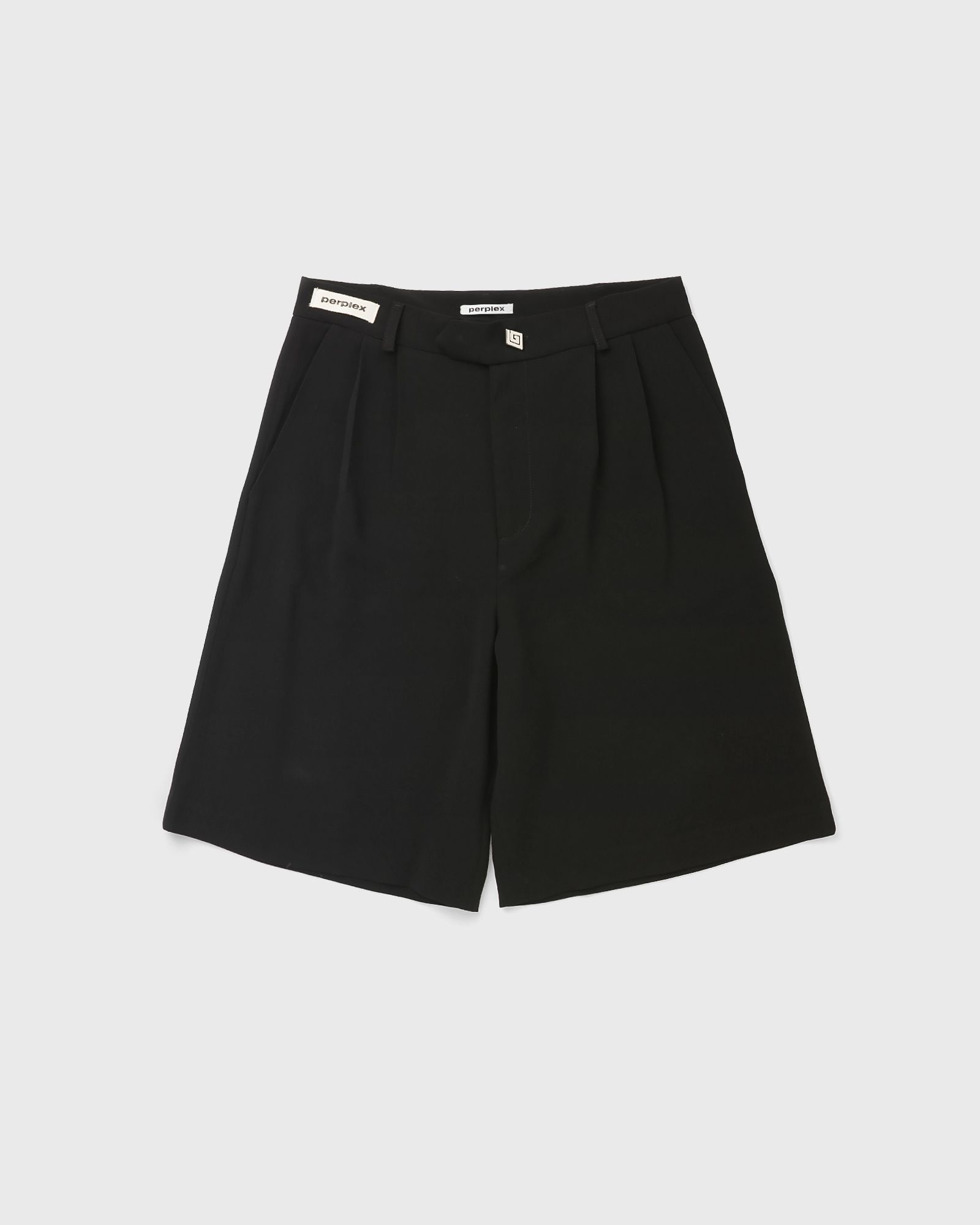 Perplex Kuro Pleated Shorts, black