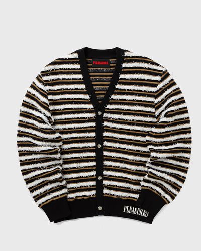 Pleasures ENDLESS CARDIGAN, brown|white