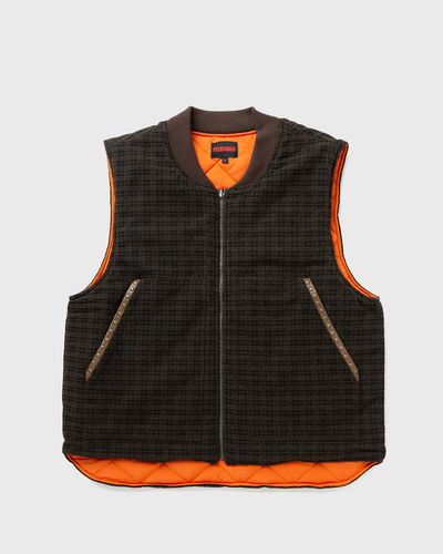 Pleasures HORNS DENIM VEST, brown