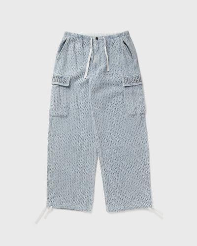 Pleasures KNITTED INDIGO CARGO PANTS, blue