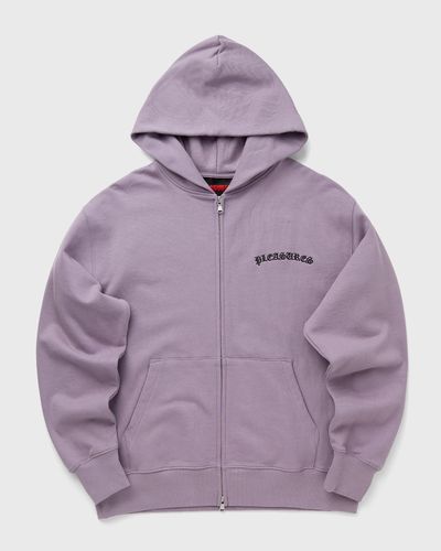 Pleasures NEURAL ZIP HOODIE, purple