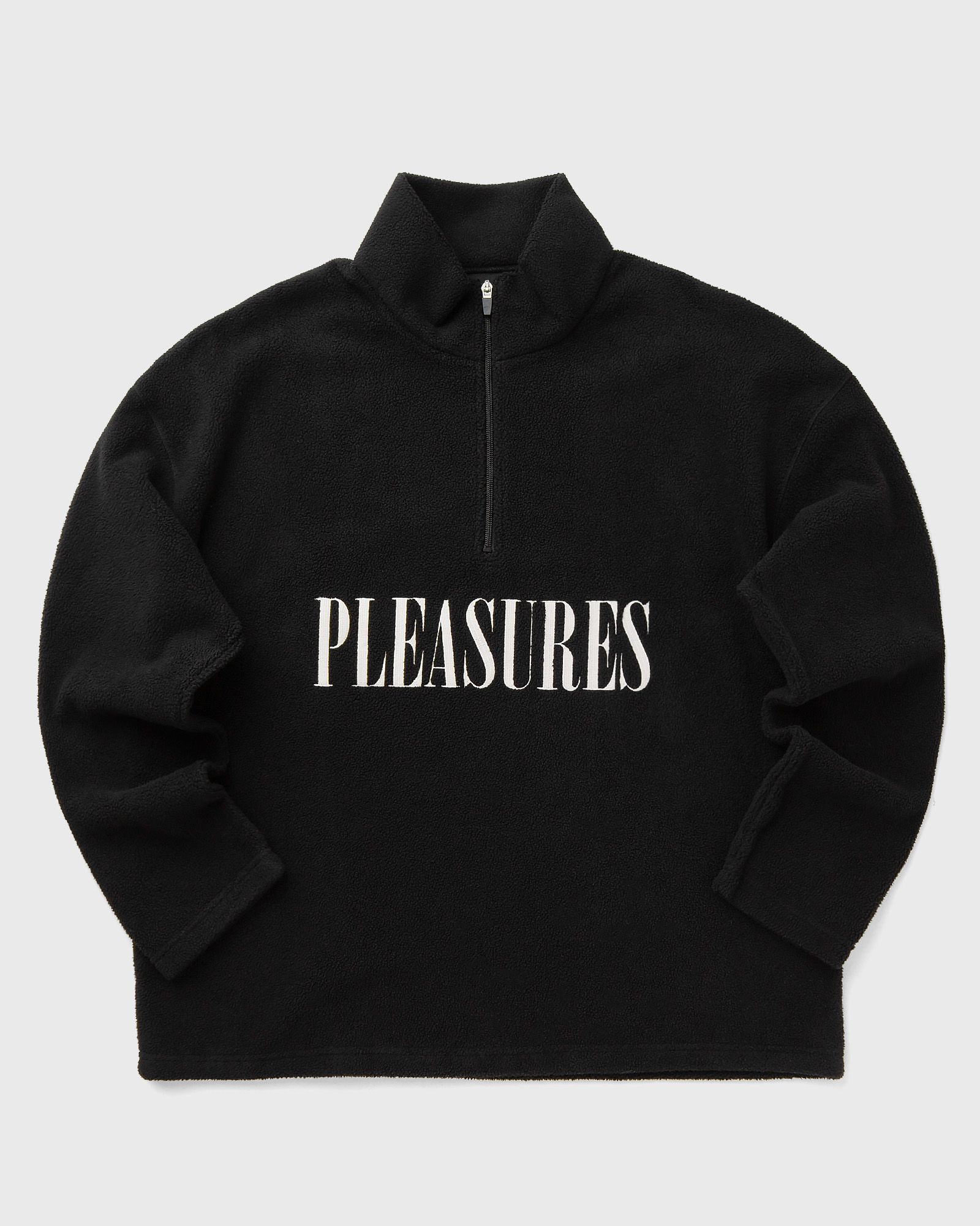 Pleasures ONYX HALF ZIP POLAR FLEECE, black