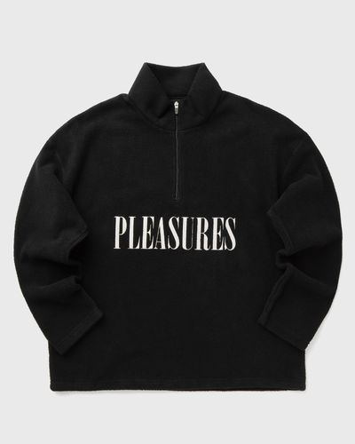 Pleasures ONYX HALF ZIP POLAR FLEECE, black
