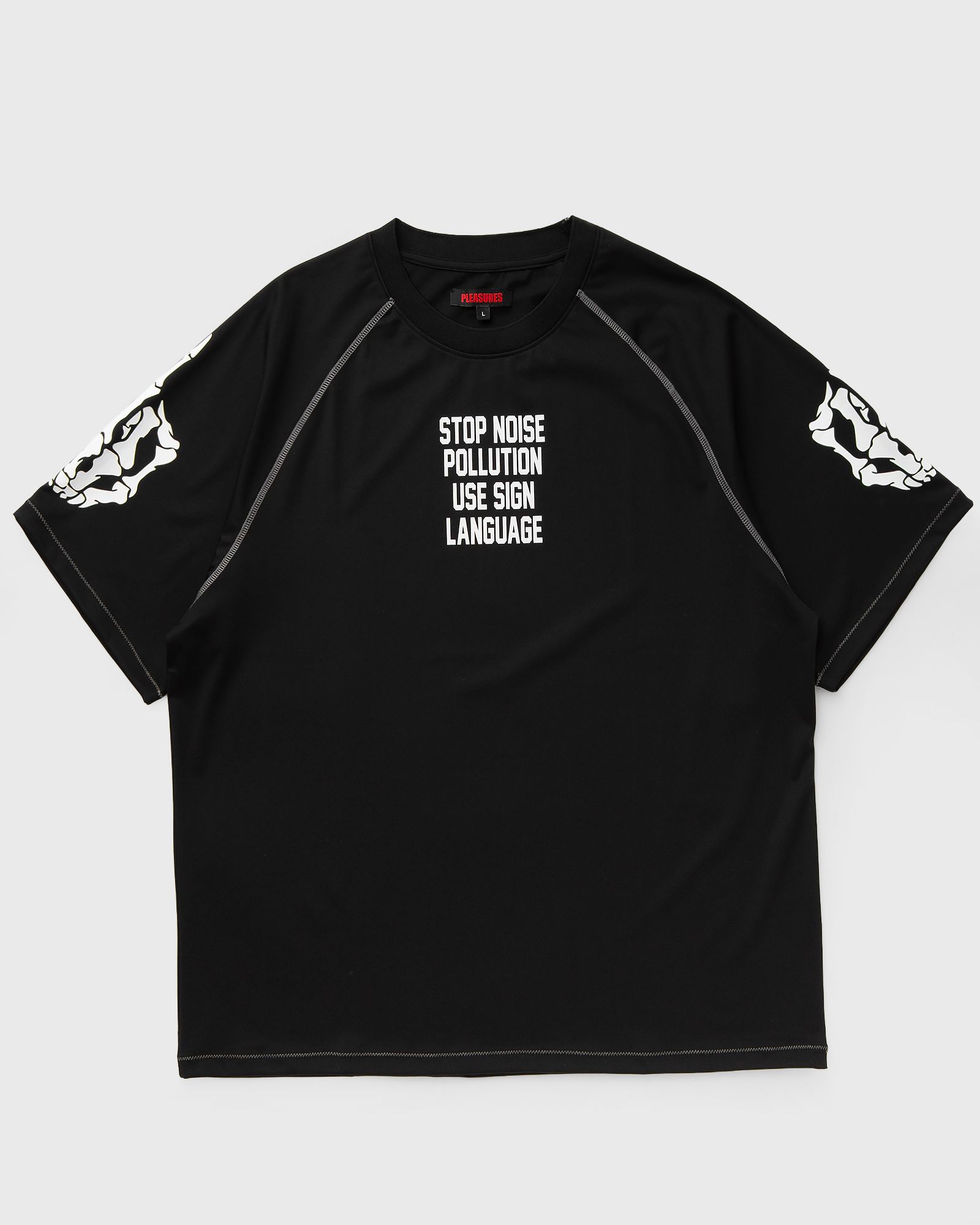 Pleasures POLLUTION BOXY RAGLAN, black