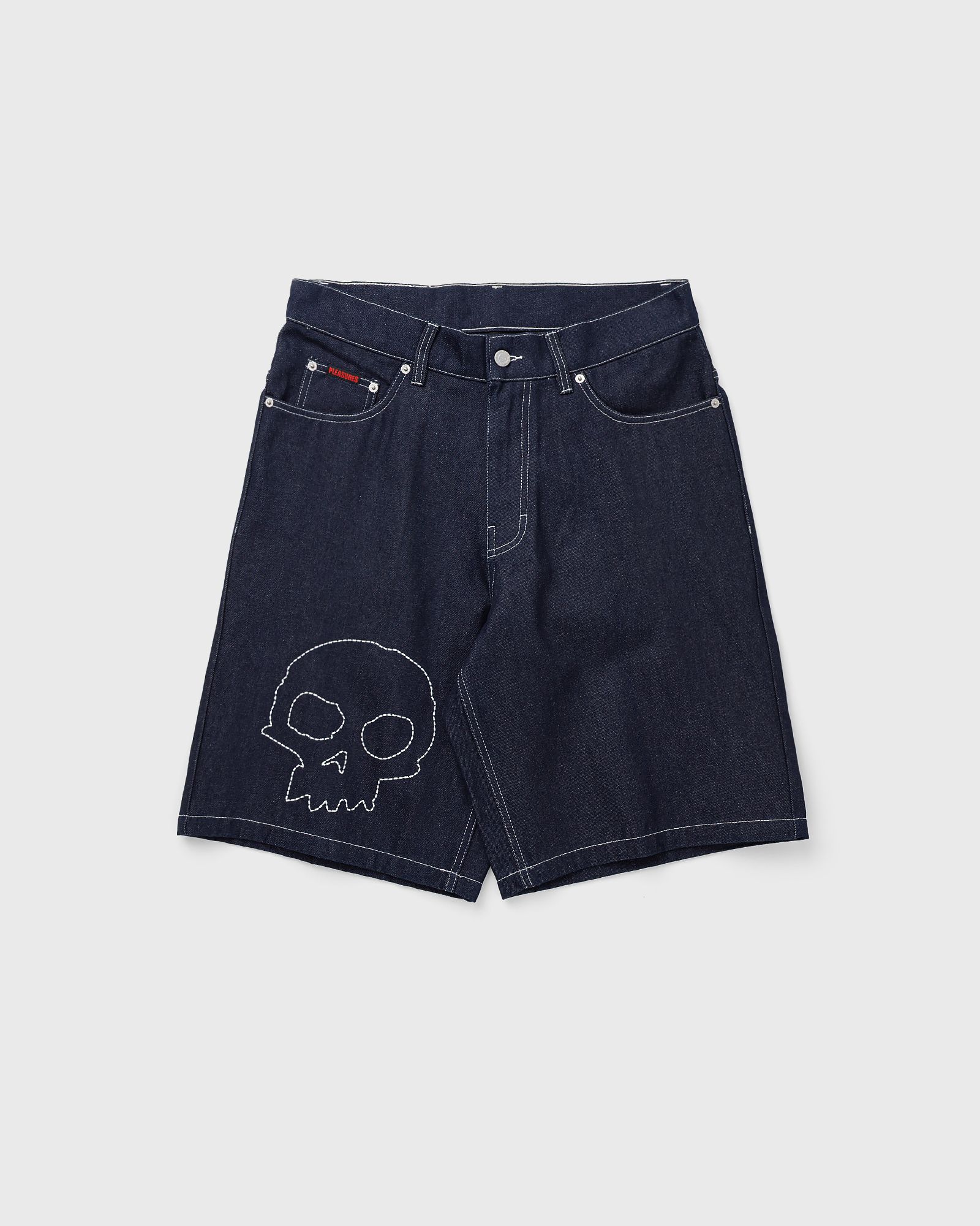 Pleasures X ZERO SKULL JORTS, blue