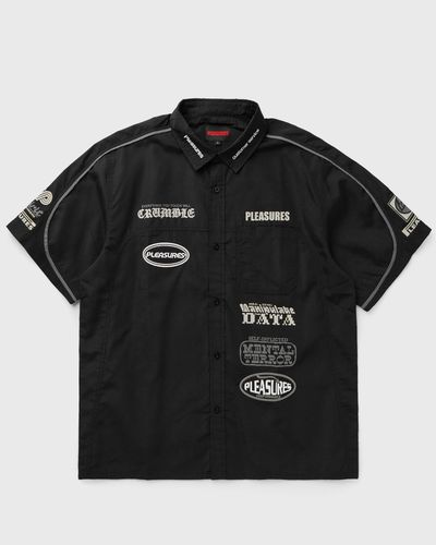 Pleasures TERROR BUTTON UP, black