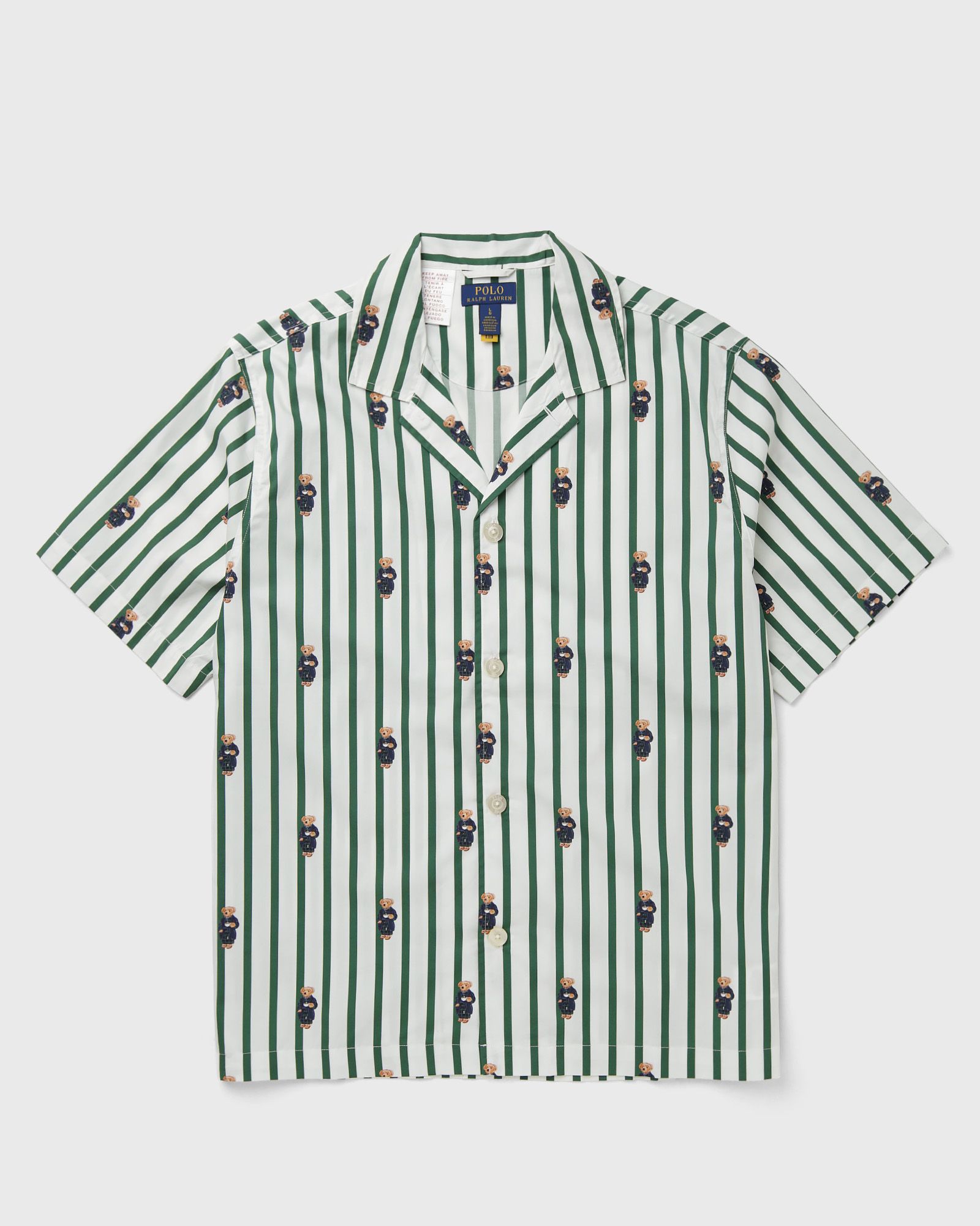 Polo Ralph Lauren COTTON SLEEP TOP, green|white