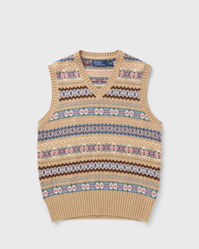Polo Ralph Lauren COTTON WOOL BLEND VEST, beige