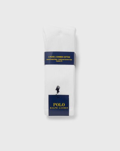 Polo Ralph Lauren CREW SOCKS 3-PACK, white