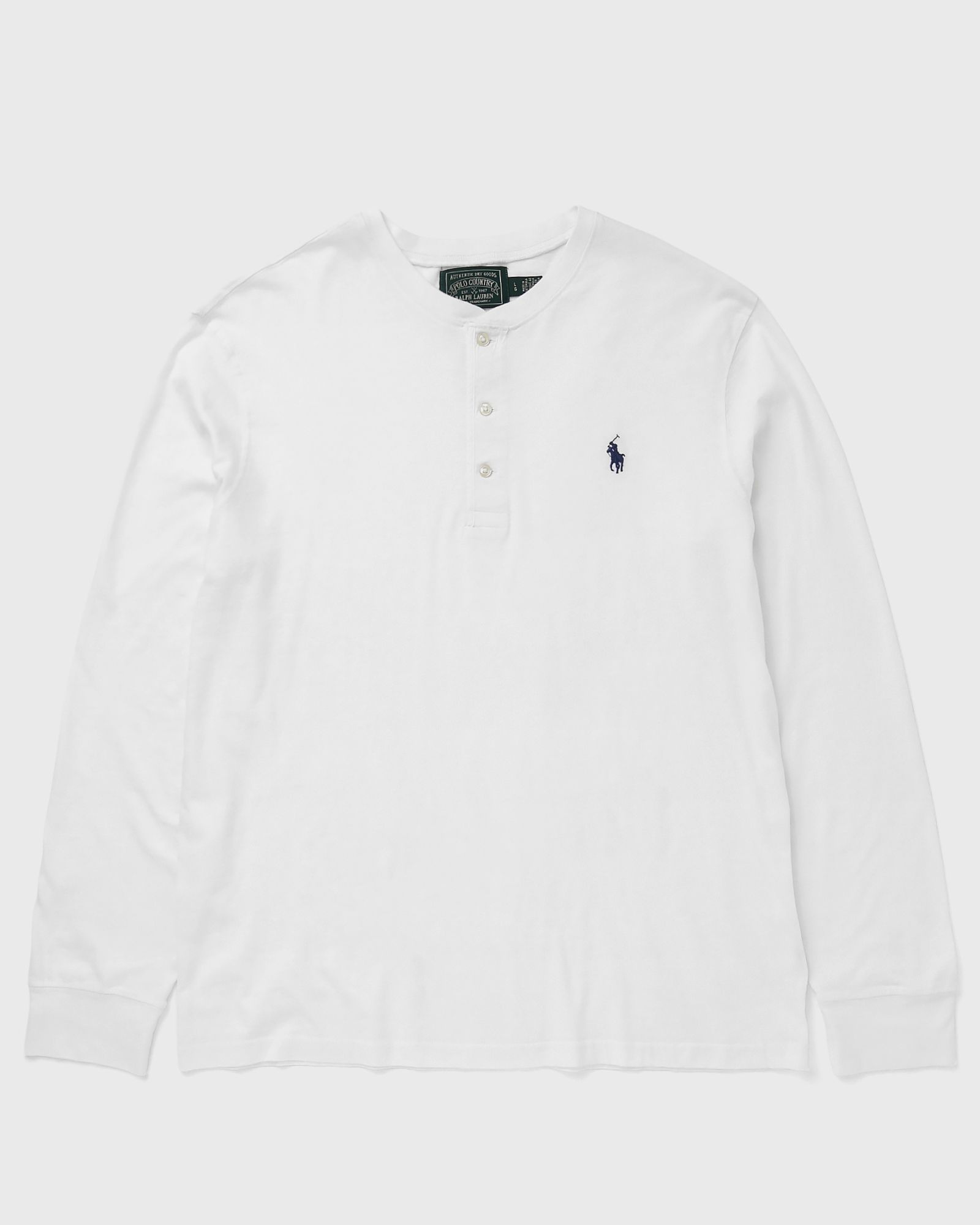 Polo Ralph Lauren KNIT HENLEY TEE, white