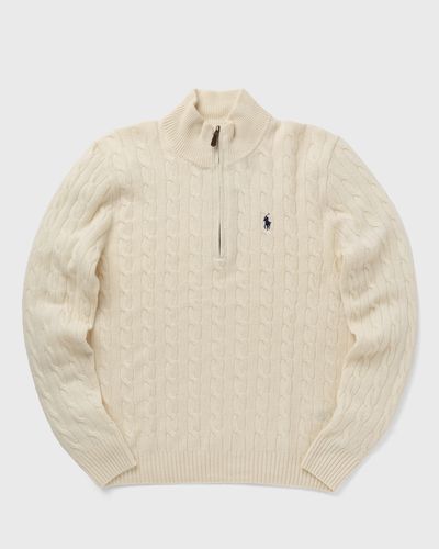Polo Ralph Lauren LSCABLEHZPP-L/S HALF ZIP PULLOVER, beige