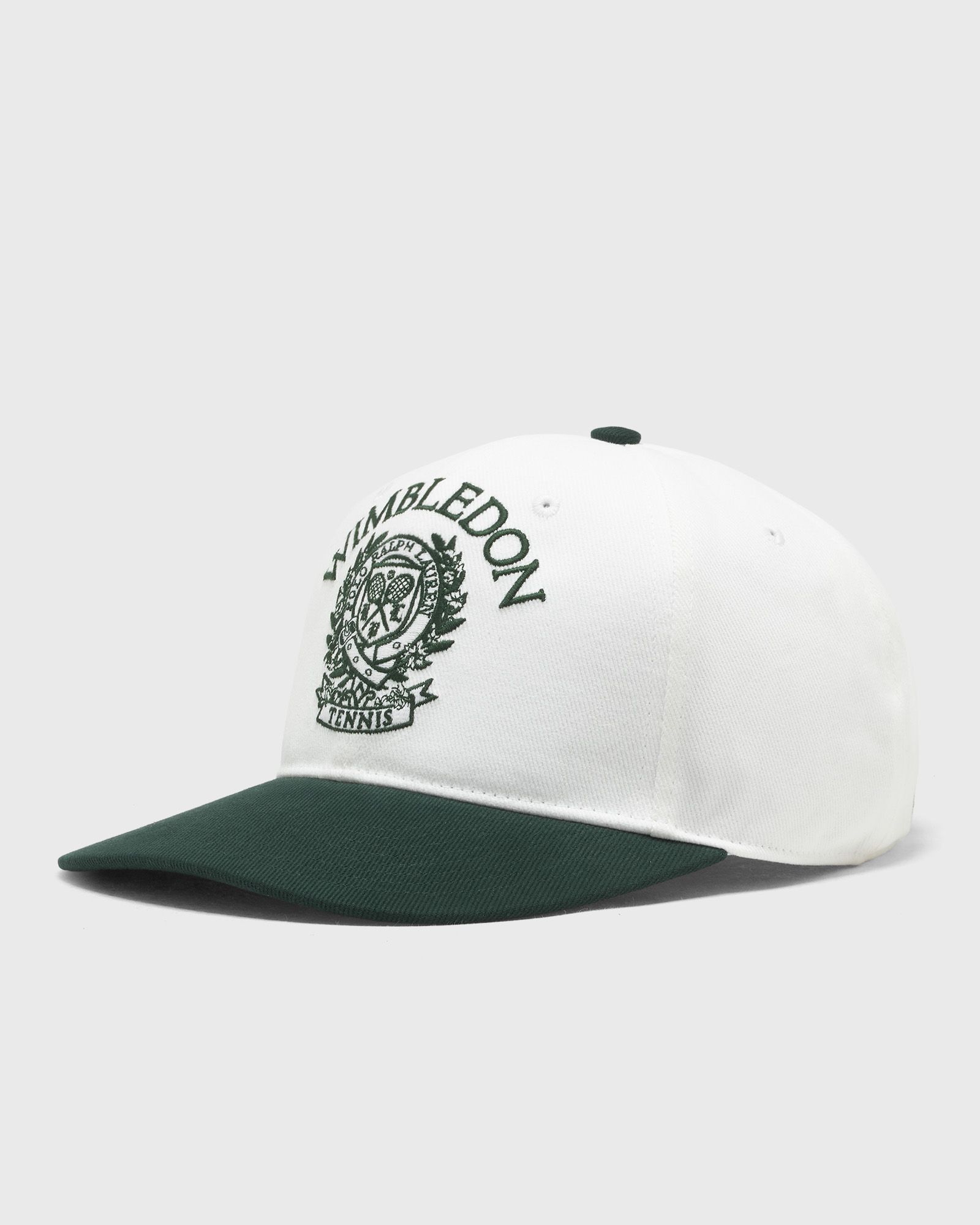 Polo Ralph Lauren WIMBLEDON WOVEN CAP, green|white