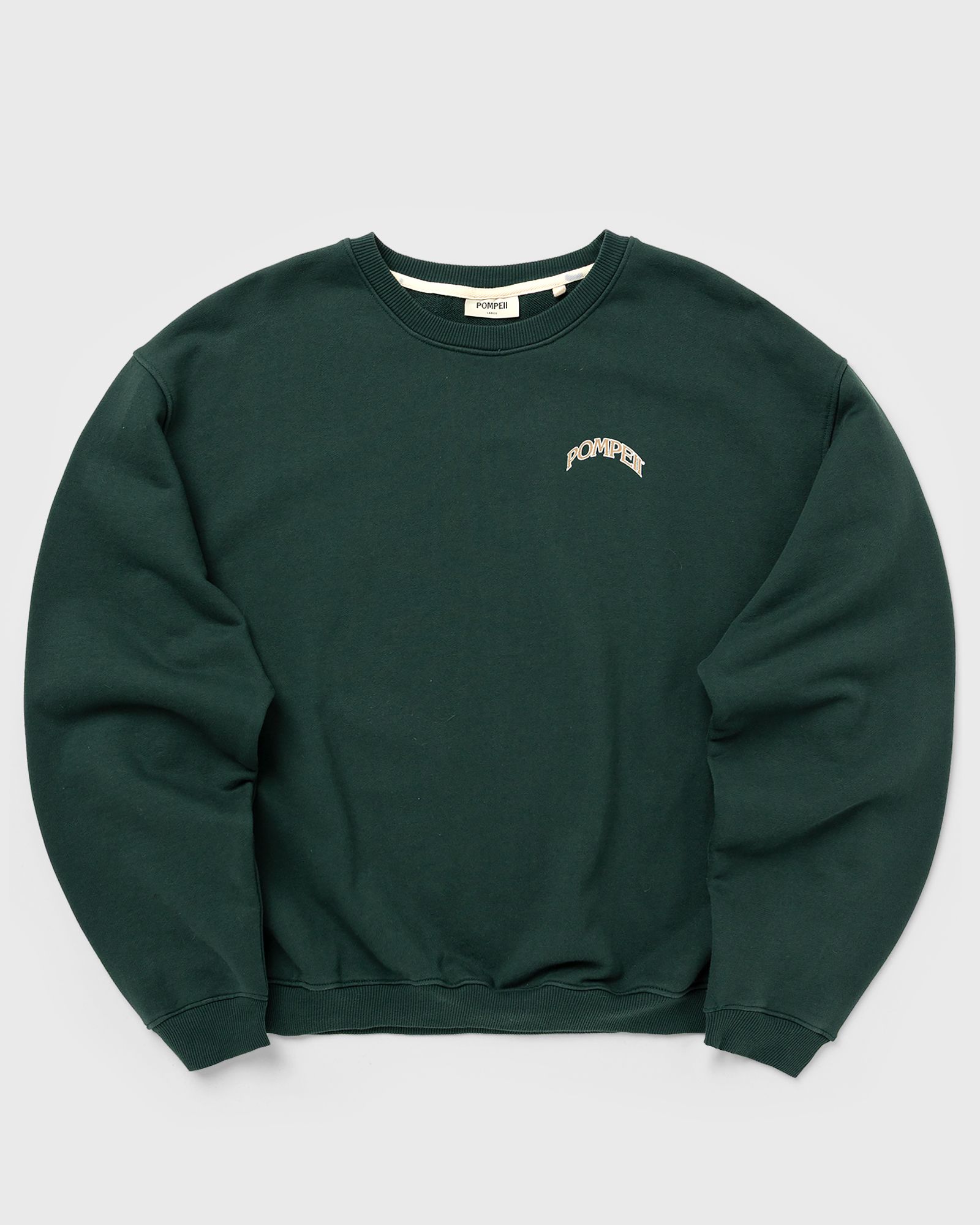 POMPEII FOUNTAIN PINE GRAPHIC CREWNECK, green