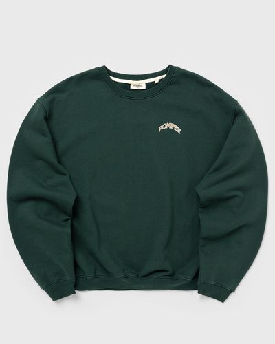 POMPEII FOUNTAIN PINE GRAPHIC CREWNECK, green