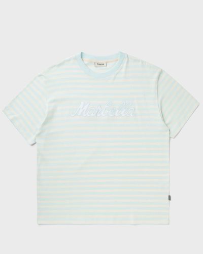 POMPEII MARBELLA BOXY TEE, blue|white