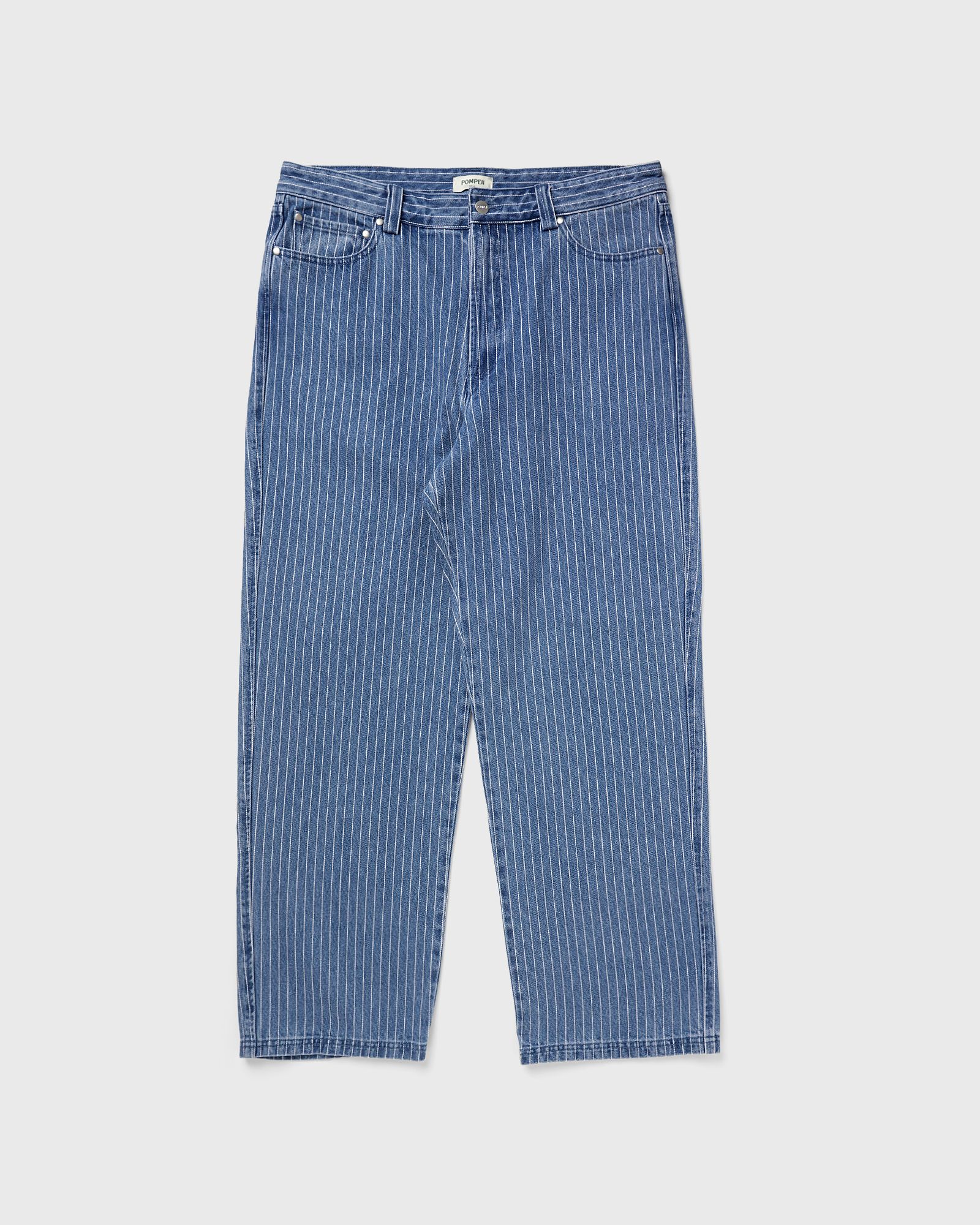 POMPEII PINSTRIPE CLASSIC WASH DENIM, blue