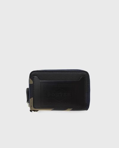 Porter-Yoshida & Co. CAMOUFLAGE WALLET KEY CASE, black