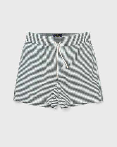 Portuguese Flannel Atlantico Stripe Shorts, green