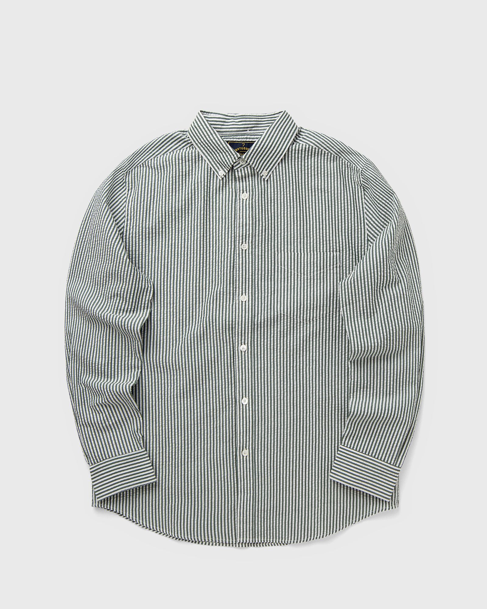 Portuguese Flannel Atlantico Stripe, green