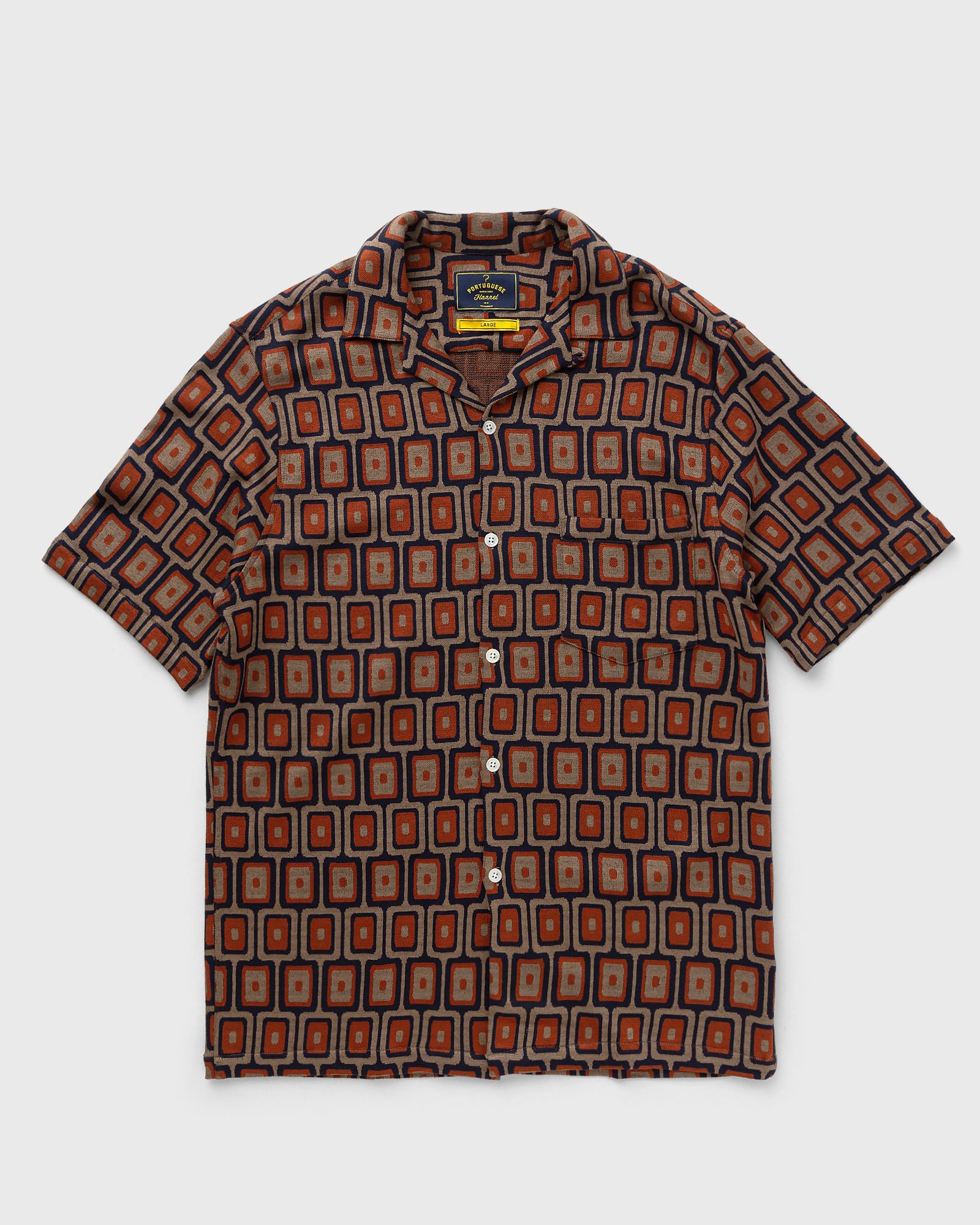 Portuguese Flannel Geometric Knit, red