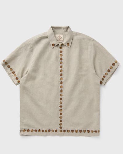 Portuguese Flannel Sprout Embroidery, beige
