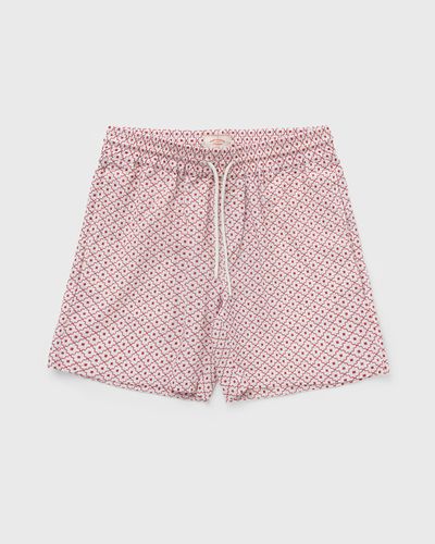 Portuguese Flannel Tile Shorts, pink