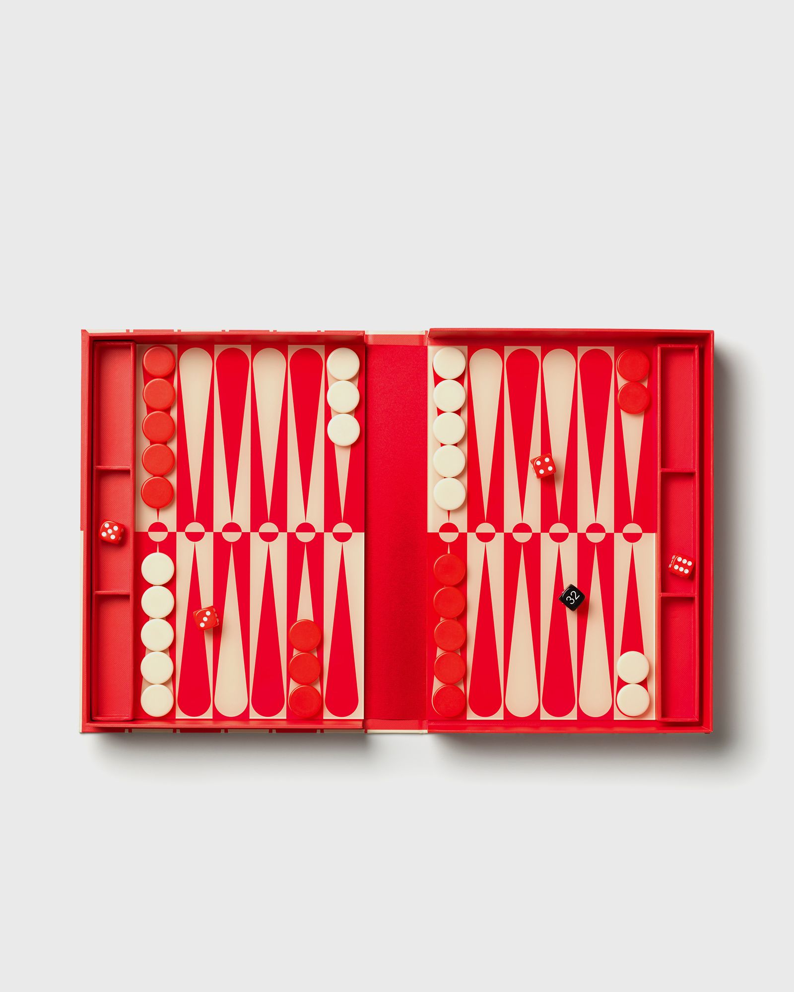 Printworks Classic Art of Backgammon, red|beige