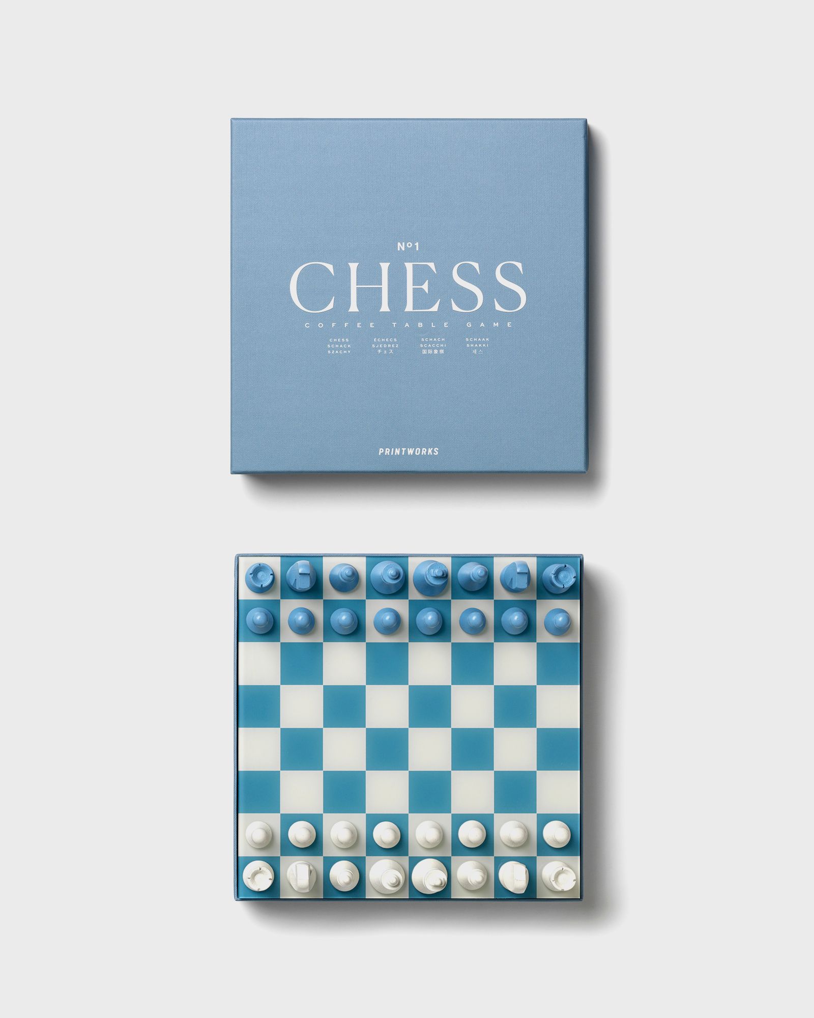 Printworks Classic Chess Dusty Blue, blue|beige