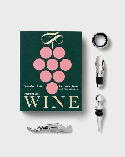 Printworks The Essentials Wine Tools, green