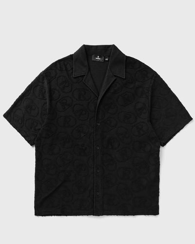Represent Aop Towel Shirt, black