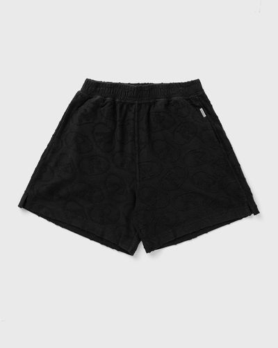 Represent Aop Towel Short, black
