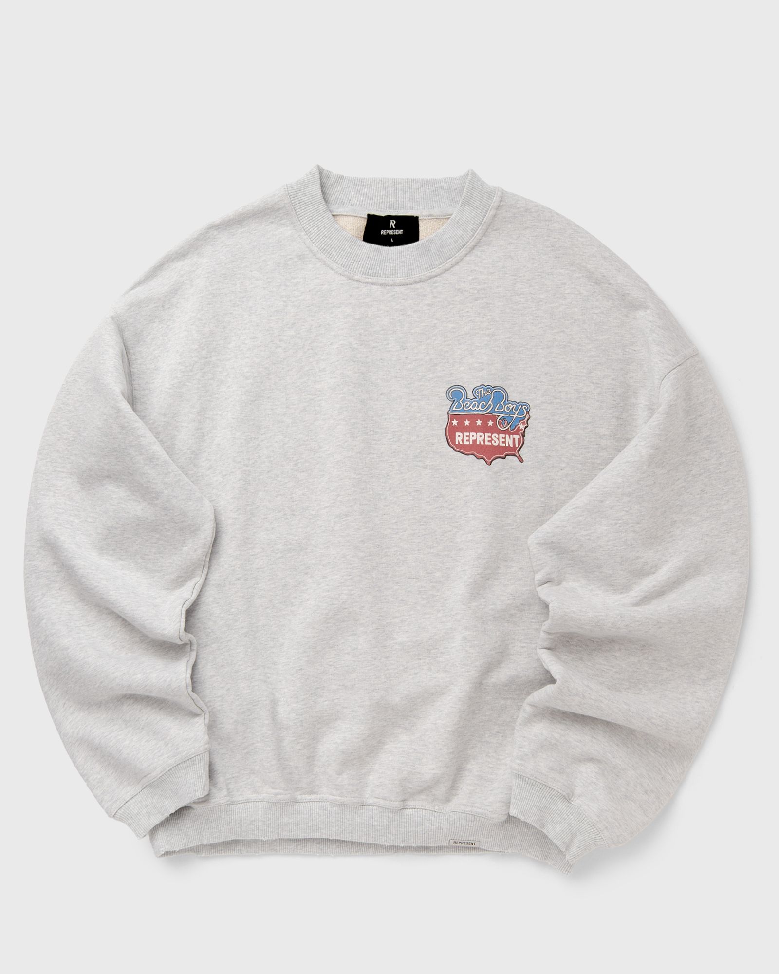 Represent BEACH BOYS AMERICAS BAND SWEATER, grey